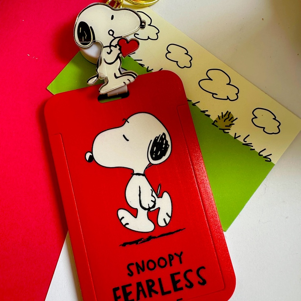 Snoopy coin card ID Tag with reel set